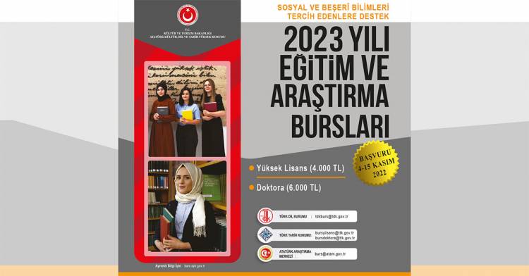 Kültür ve Turizm Bakanlığı Burs Başvurusu Hk.