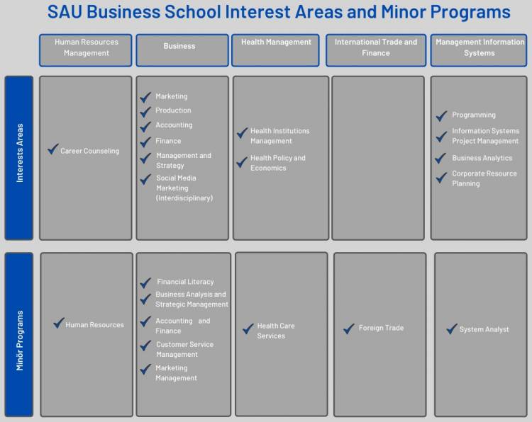 Interest Areas and Minor Programs